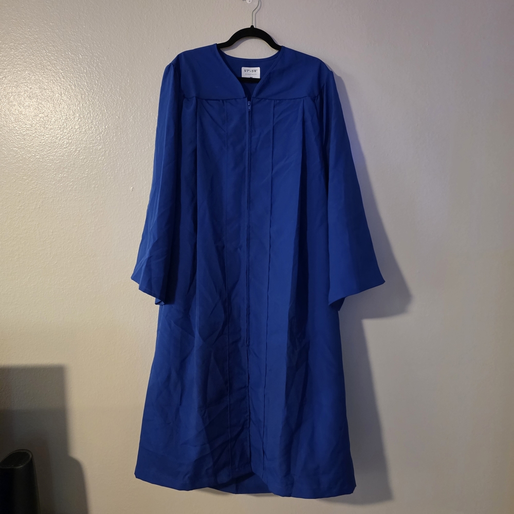 Blue Graduation Gown
